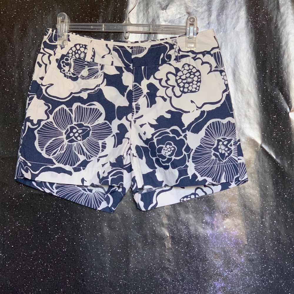 Banana Republic-Martin Fit Blue Flower Shorts sz 4